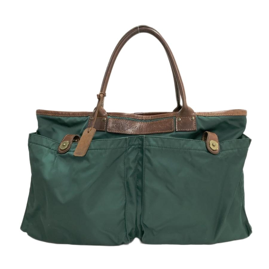 フェリージ トートバッグ 9236 ナイロン×レザー グリーン Felisi フェリージ 9236 ナイロン トートバッグ グリーン系 : ブランド