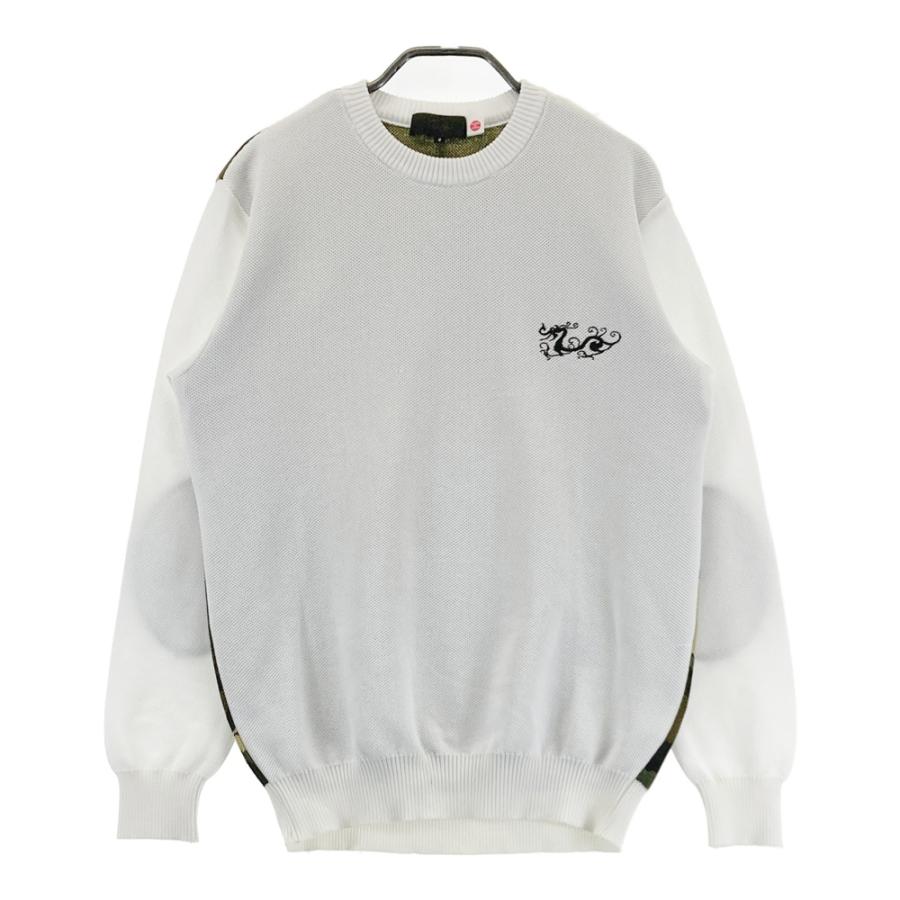 ダンスウィズドラゴン ホワイト フード付セーター トレーナー ゴルフ