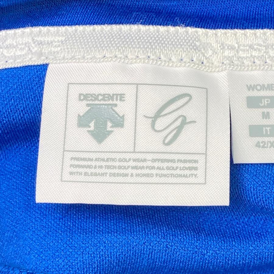 DESCENTE GOLF デサントゴルフ フード付 ジップジャケット ブルー系 M