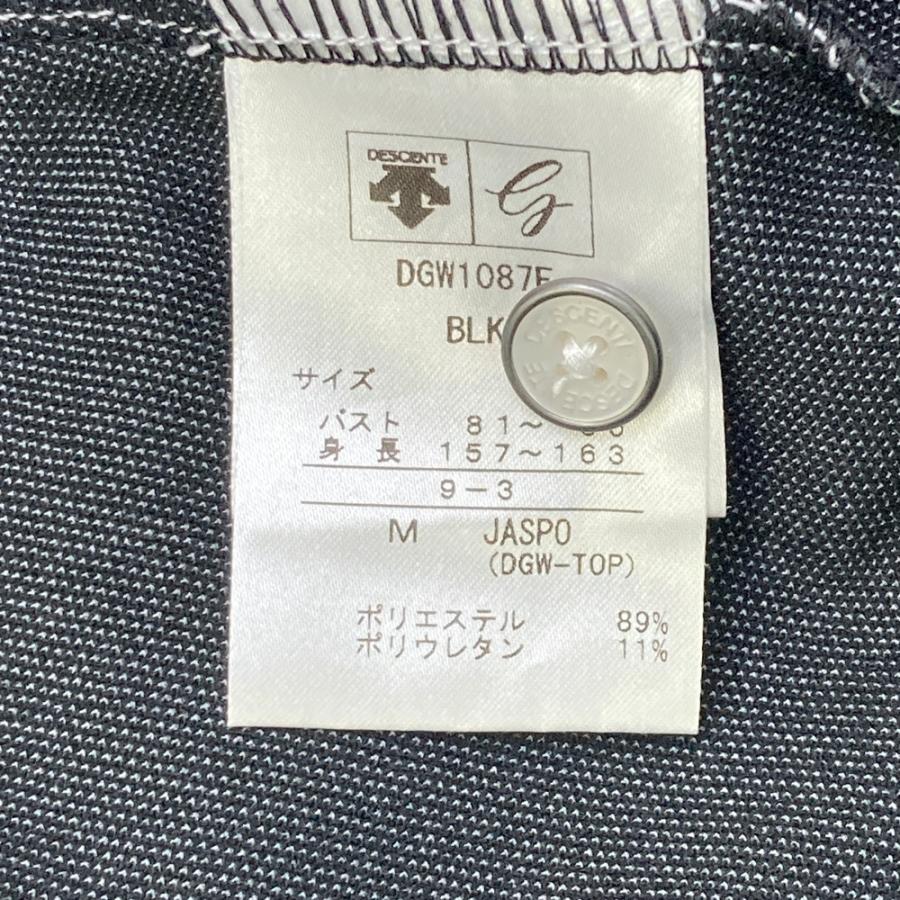 DESCENTE GOLF デサントゴルフ 長袖ポロシャツ ブラック系 M ゴルフ