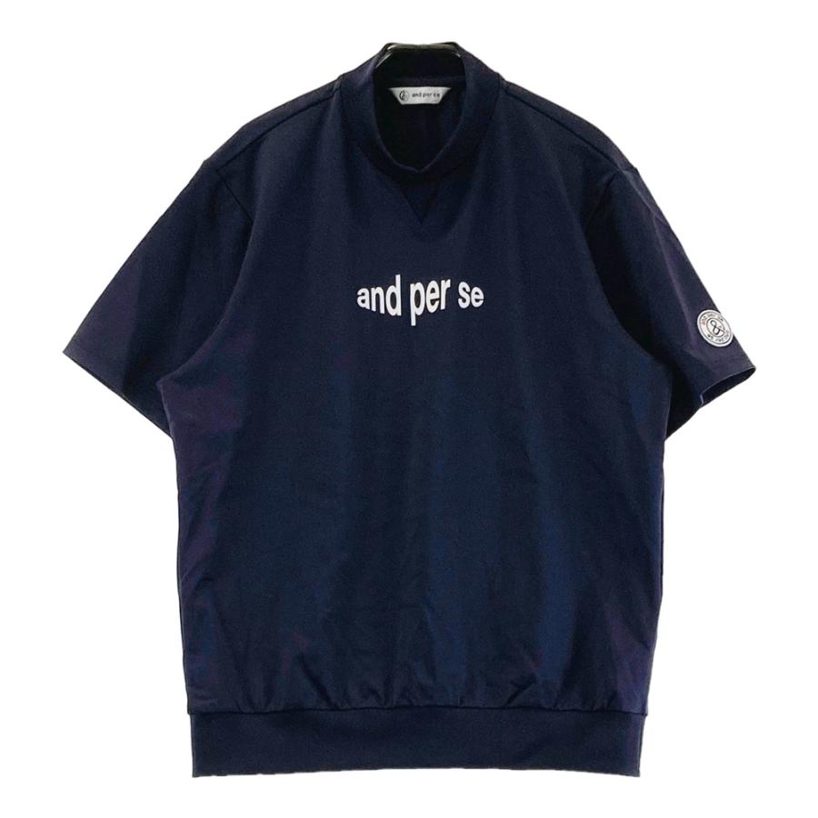 美品】AND PER SE アンパスィ 2025年 AMF6515J6 半袖モックネックT
