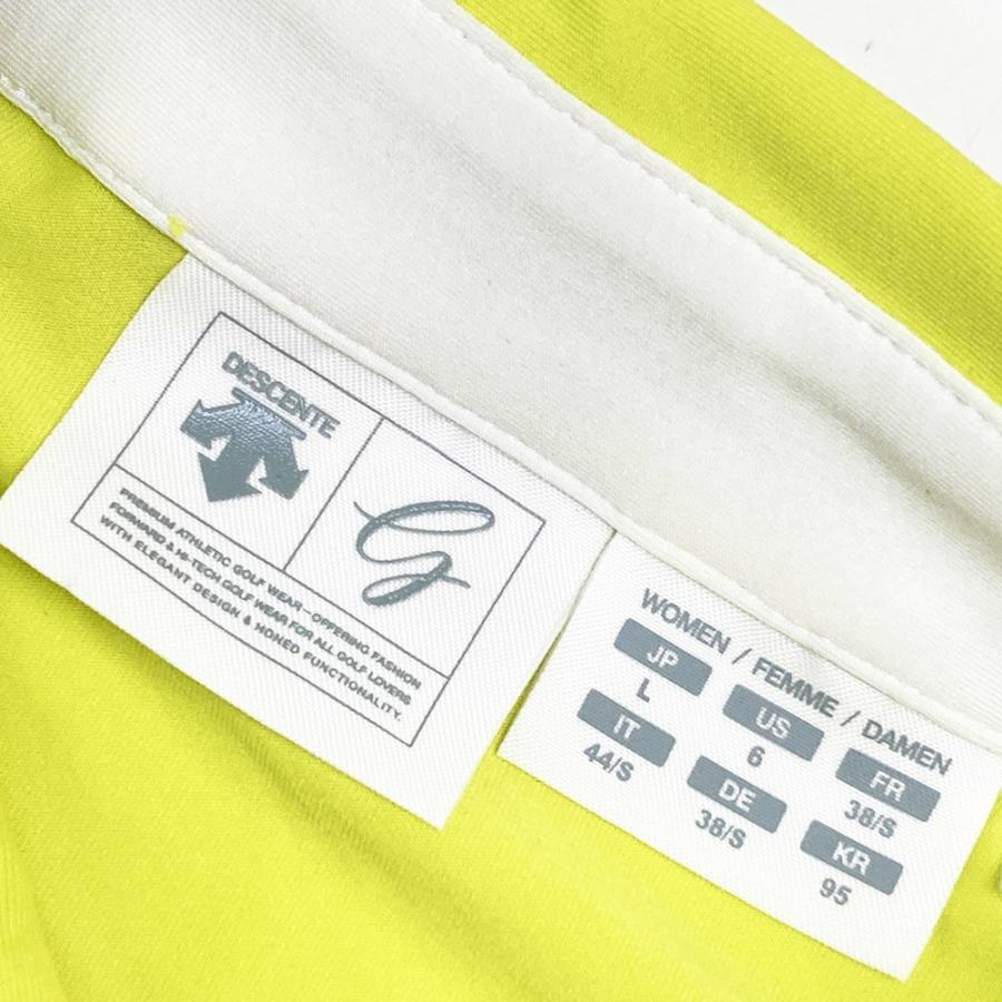 DESCENTE GOLF デサントゴルフ 半袖ポロシャツ イエロー系 L ゴルフ
