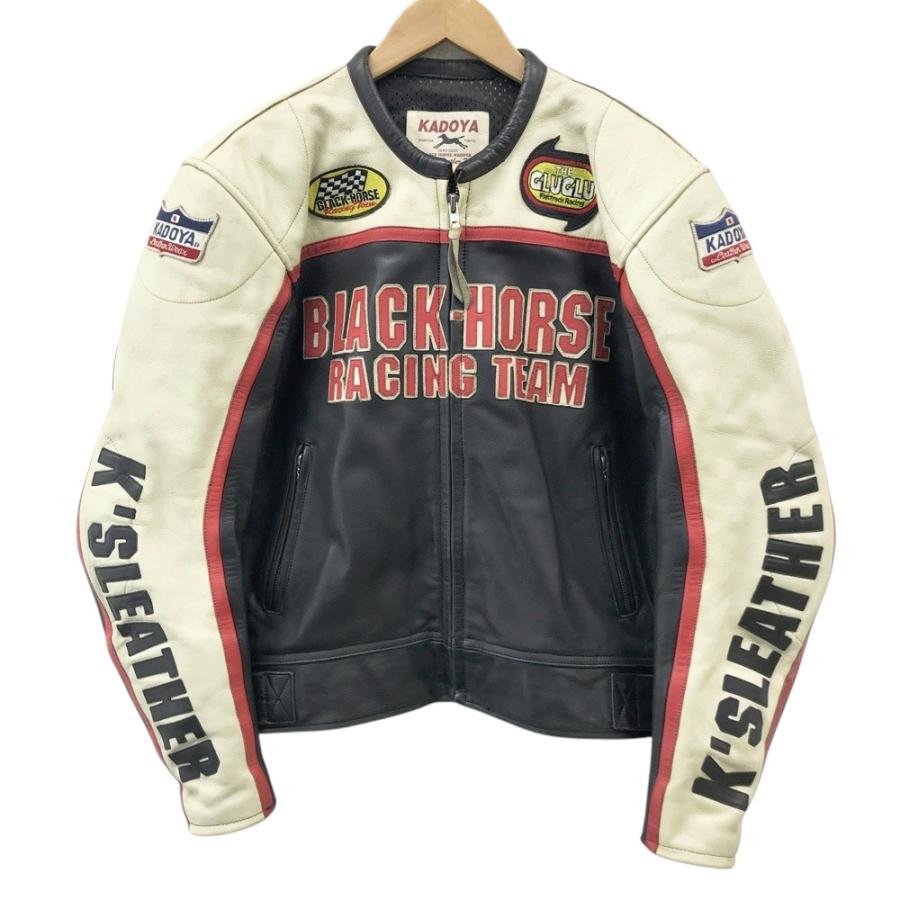KADOYA カドヤ BLACK HORSE ライディング レザージャケット ブラック系