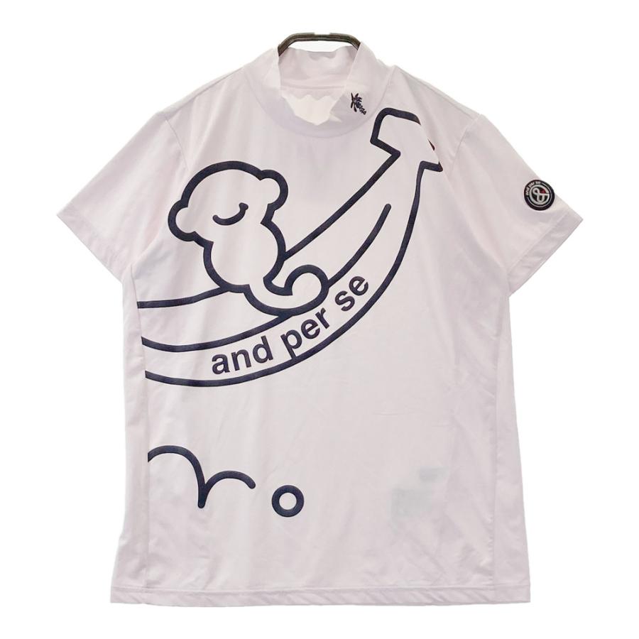 AND PER SE アンパスィ 2025年 半袖モックネックTシャツ ピンク系 L