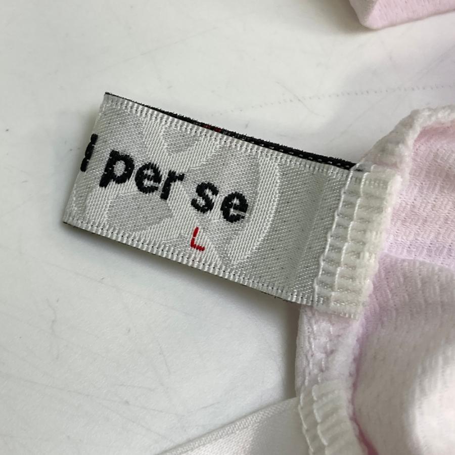AND PER SE アンパスィ 2025年 半袖モックネックTシャツ ピンク系 L