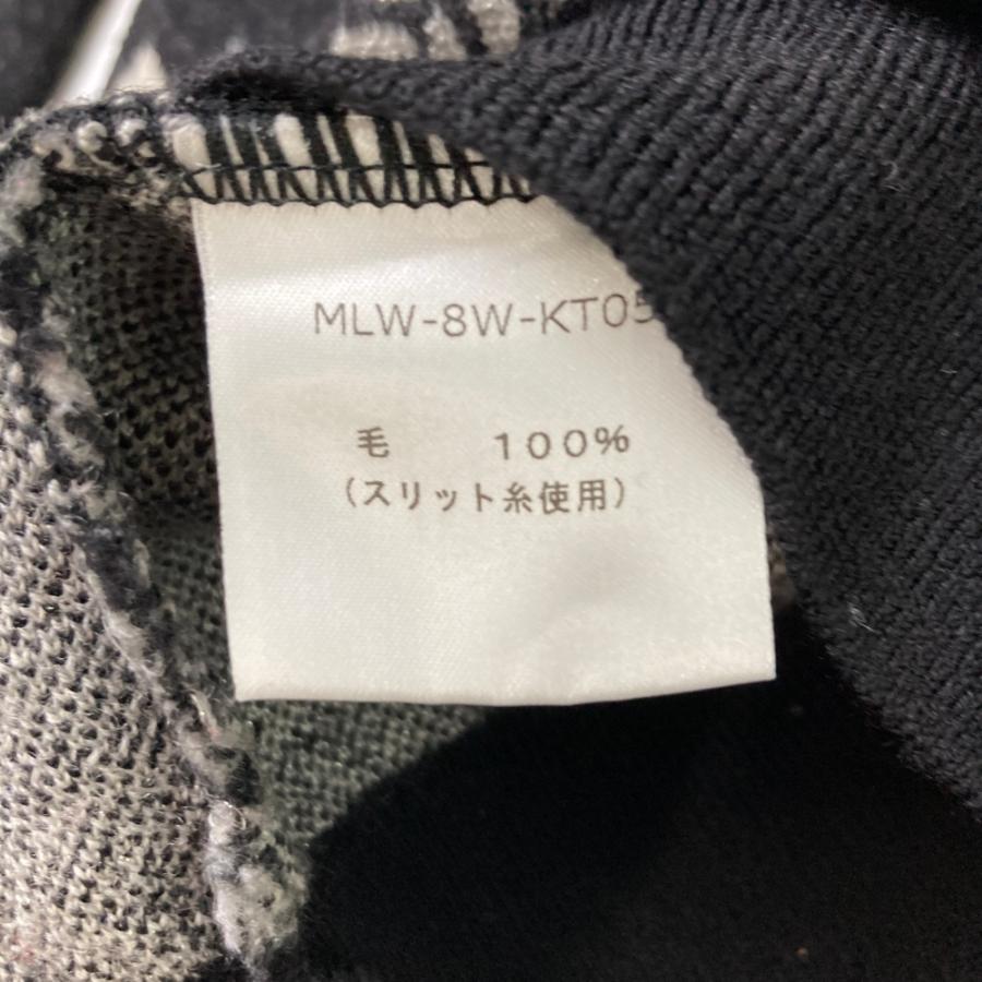MARK&LONA マークアンドロナ 長袖 Vネック ニットセーター 総柄