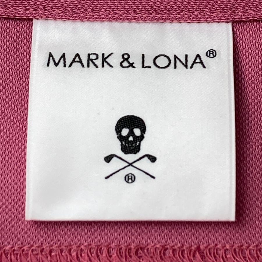 MARK\u0026LONA マークアンドロナ 2025年モデル 半袖ポロシャツ スカル刺繍  パープル系 48 ゴルフウェア メンズの画像