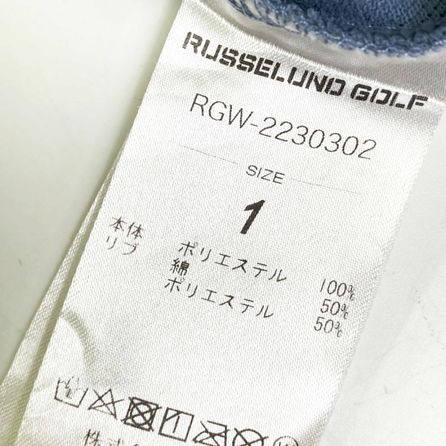 RUSSELUNO ラッセルノ 半袖ポロシャツ ブルー系 1 ゴルフウェア