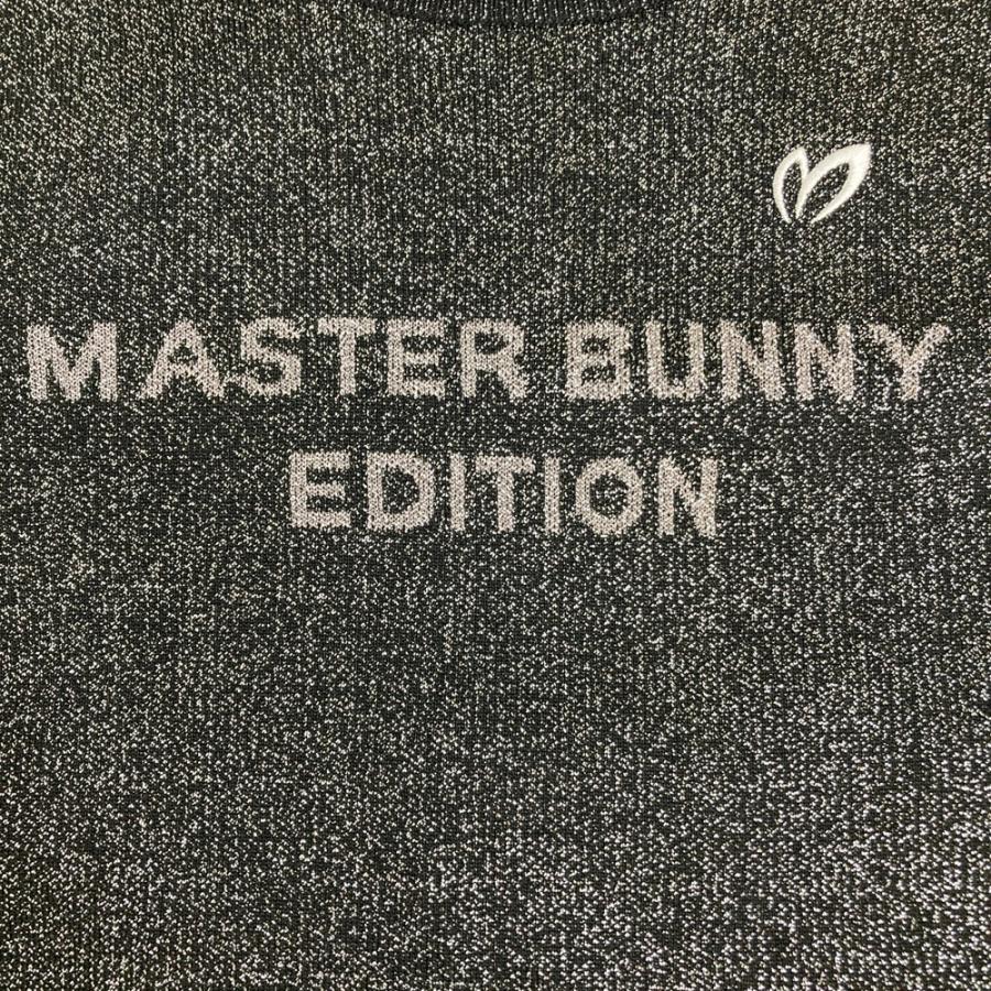 サイズ：0 MASTER BUNNY EDITION マスターバニーエディション 2023年モデル ニットベスト  ブラック系 [240101579512] ゴルフウェア レディース ストスト MASTER BUNNY EDITION（マスターバニーエディション） 2023年モデル