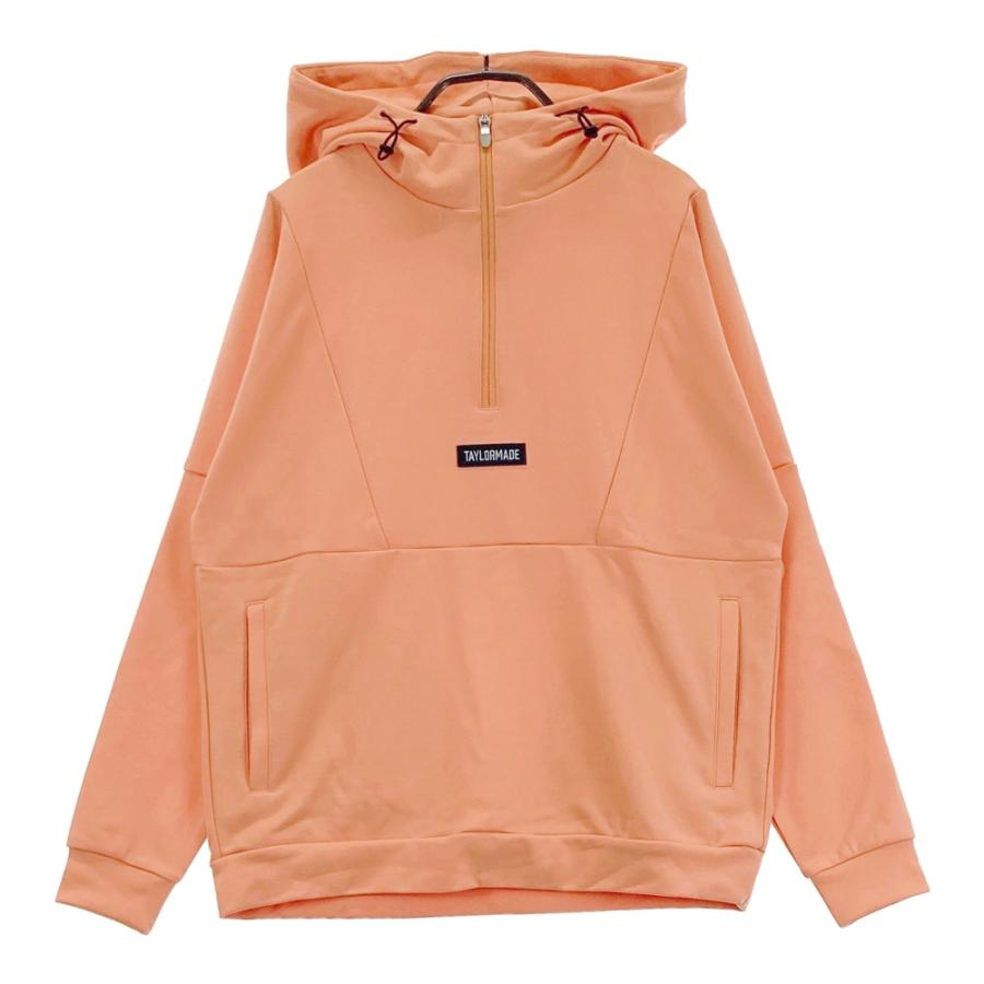 TAYLOR MADE テーラーメイド ハーフジップ 長袖パーカー オレンジ系 M