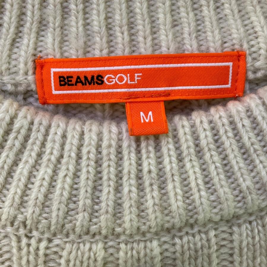 BEAMS GOLF ビームスゴルフ 2024年モデル ニットセーター ベージュ系 M