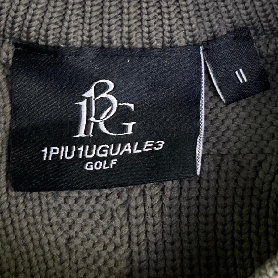 1PIU1UGUALE3 GOLF GSK032 モックネック ニットセーター カモフラ柄
