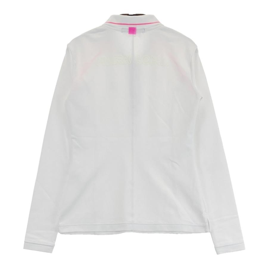 MARK&LONA マークアンドロナ 長袖ポロシャツ スカル ホワイト系 36