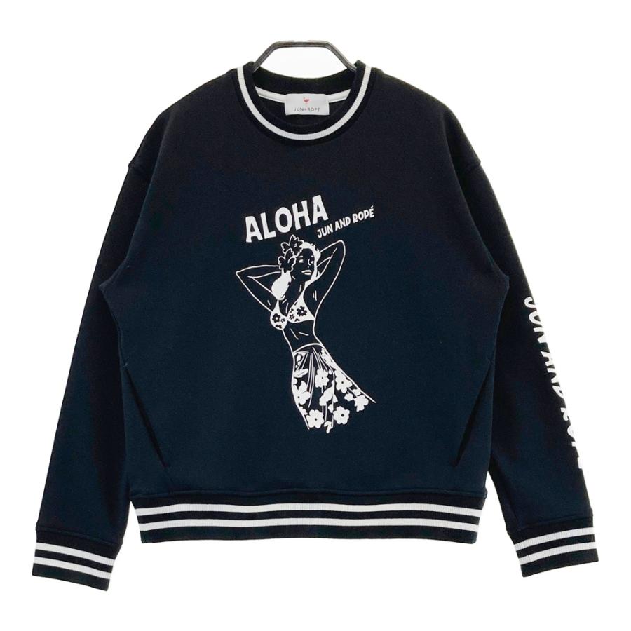JUN&ROPE ジュン アンド ロペ スウェット トレーナー ブラック系 S