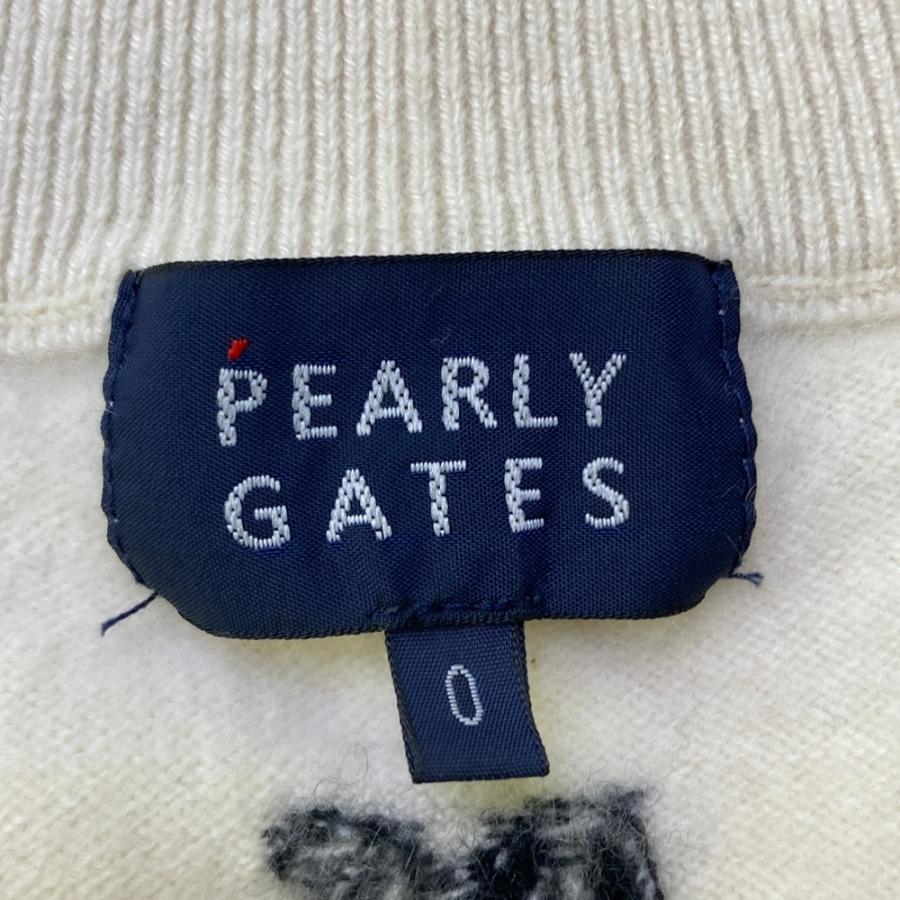 PEARLY GATES（パーリーゲイツ） カシミヤ ジップジャケット ロゴ