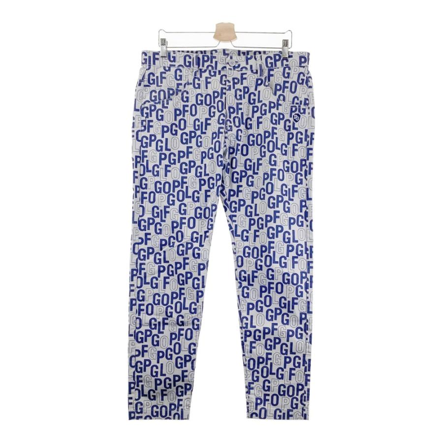 PEARLY GATES パーリーゲイツ ストレッチパンツ ロゴ総柄 グレー系 6