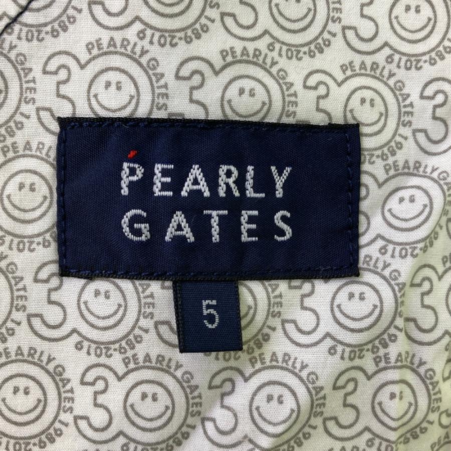 PEARLY GATES パーリーゲイツ ハーフパンツ 30周年 ロゴ総柄 ネイビー