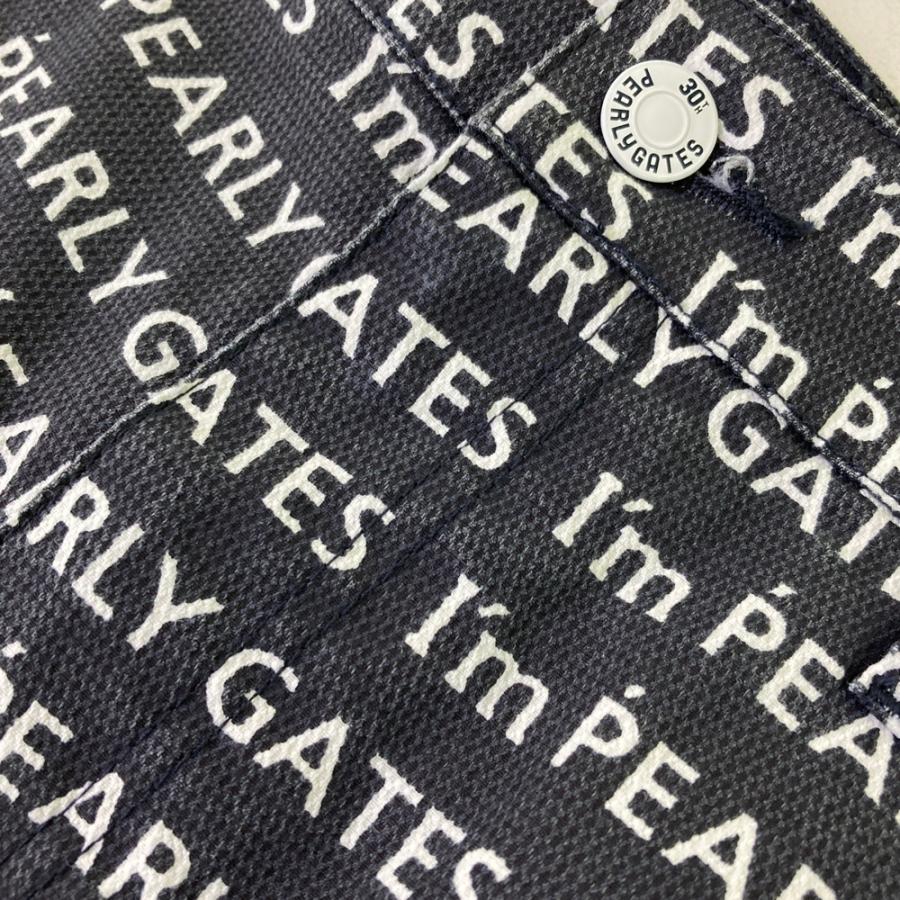 PEARLY GATES パーリーゲイツ ハーフパンツ 30周年 ロゴ総柄 ネイビー