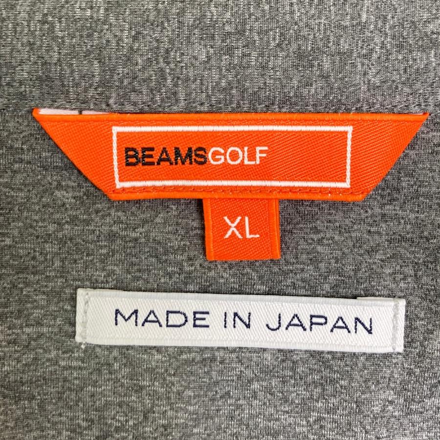 BEAMS GOLF ビームスゴルフ ジップベスト グレー系 XL ゴルフウェア