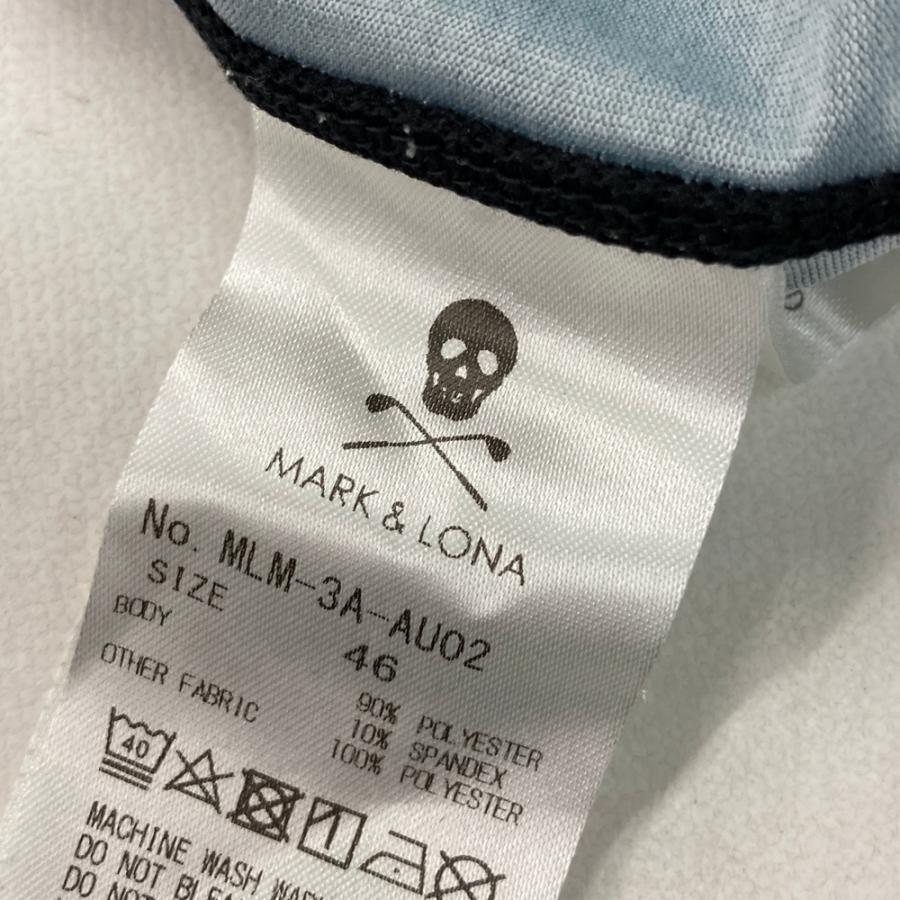 サイズ：46 MARK&LONA マークアンドロナ 2023年 長袖Tシャツ  ブラック系 [240101581035] ゴルフウェア メンズ ストスト MARK&LONA マークアンドロナ 2023年 長袖Tシャツ ブラック系 46 ゴルフ
