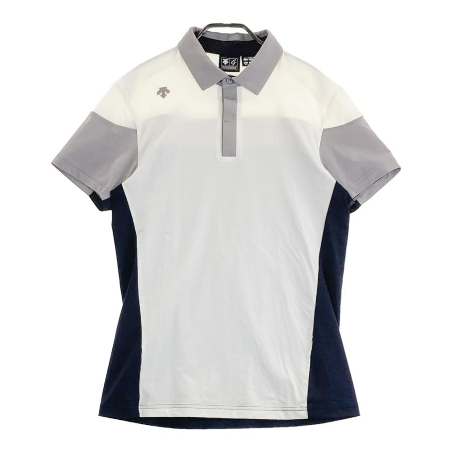 DESCENTE GOLF デサントゴルフ DGMNJA01 半袖ポロシャツ ホワイト系 L