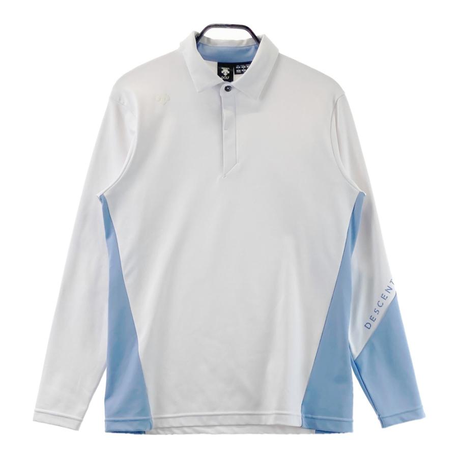 DESCENTE GOLF デサントゴルフ DGMUJB10 裏起毛 長袖ポロシャツ