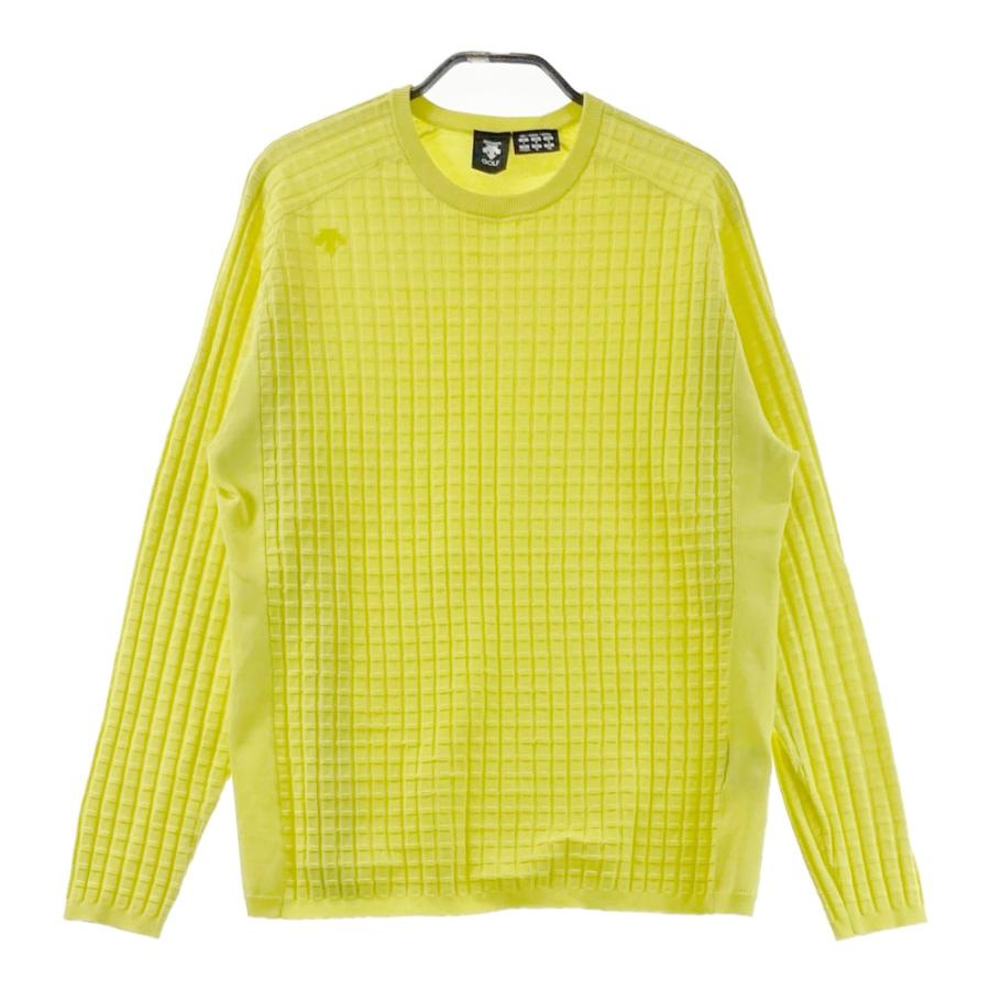 DESCENTE GOLF デサントゴルフ ニットセーター イエロー系 L ゴルフ