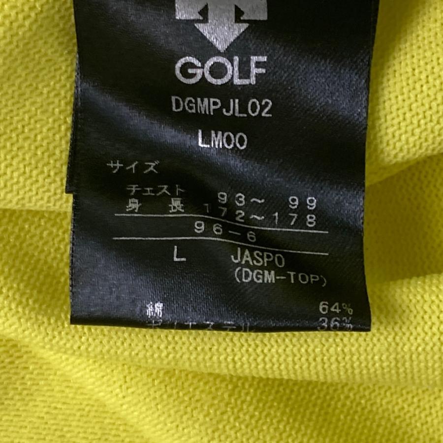 DESCENTE GOLF デサントゴルフ ニットセーター イエロー系 L ゴルフ