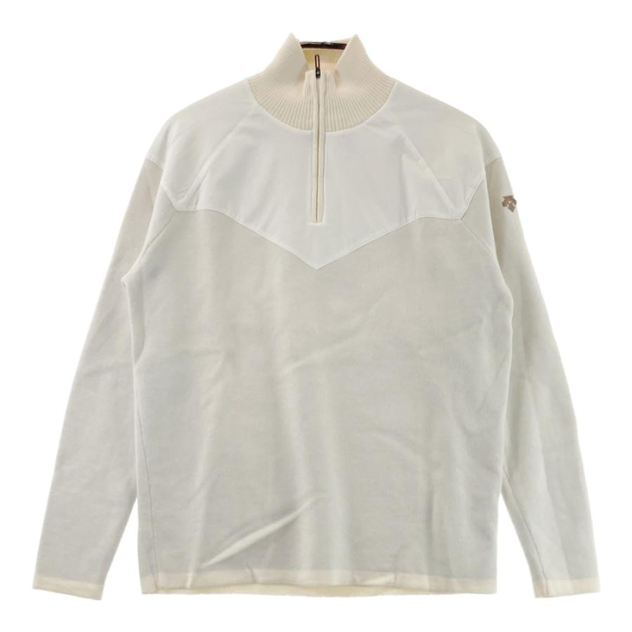 DESCENTE GOLF デサントゴルフ ハーフジップ 切替 ニットセーター