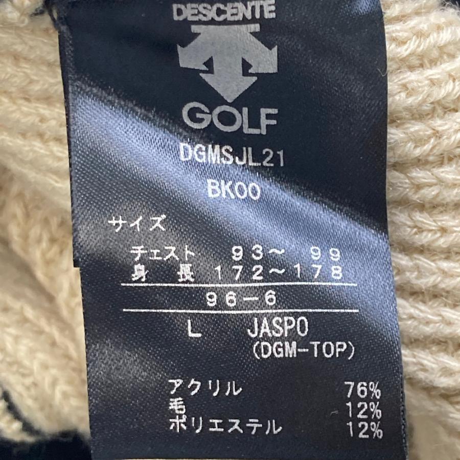 DESCENTE GOLF デサントゴルフ DGMSJL21 ウール混 タートルネック