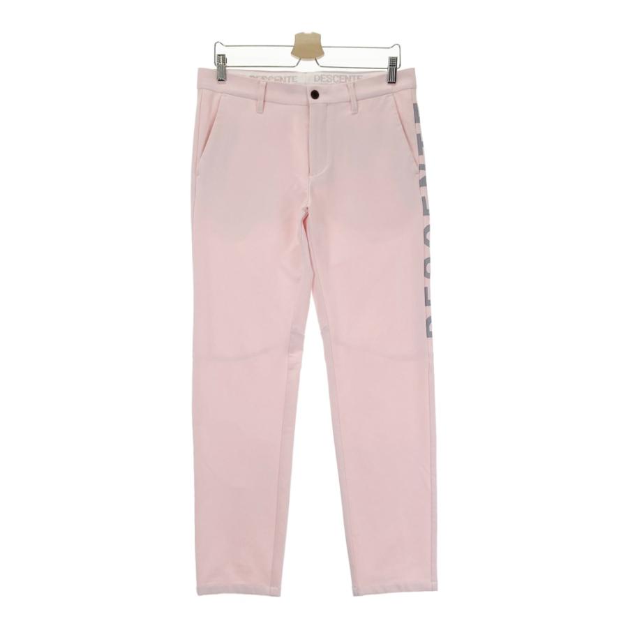 DESCENTE GOLF デサントゴルフ ストレッチパンツ サイドロゴ ピンク系