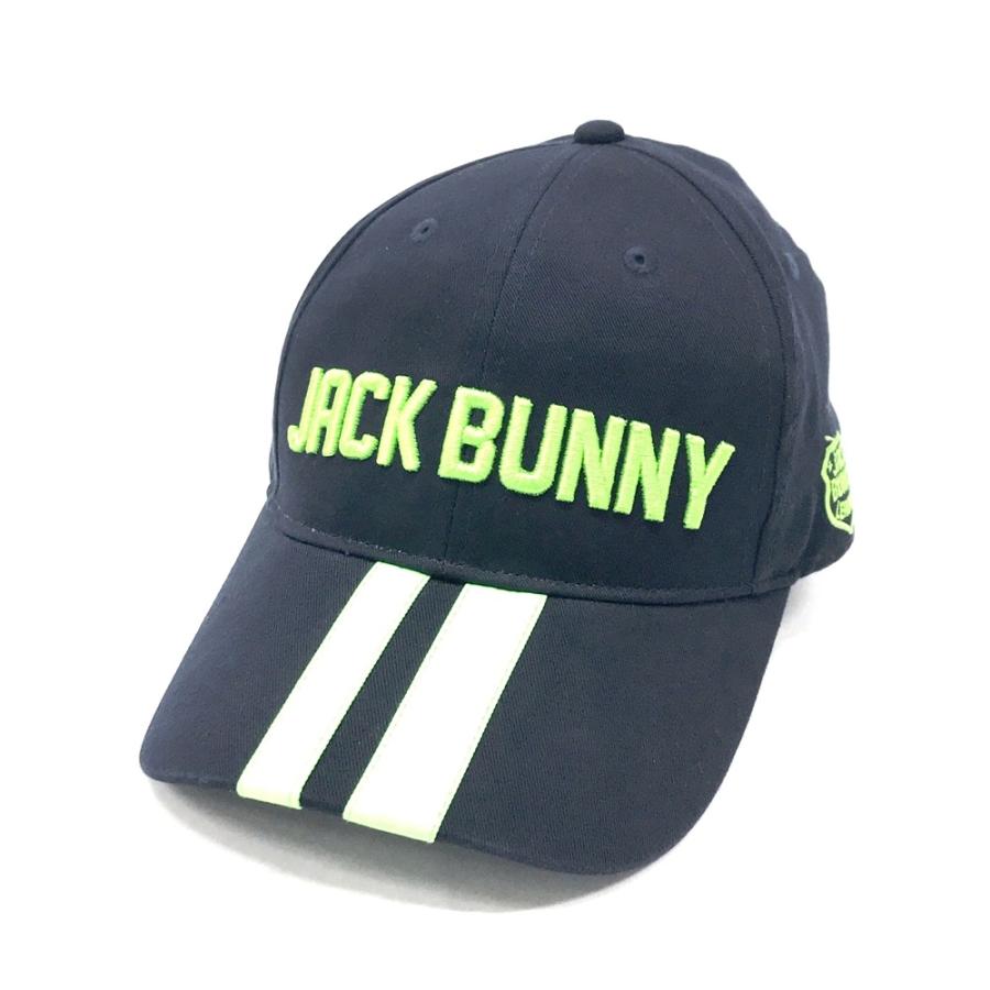 JACK BUNNY ジャックバニー キャップ ネイビー系 FR ゴルフウェア