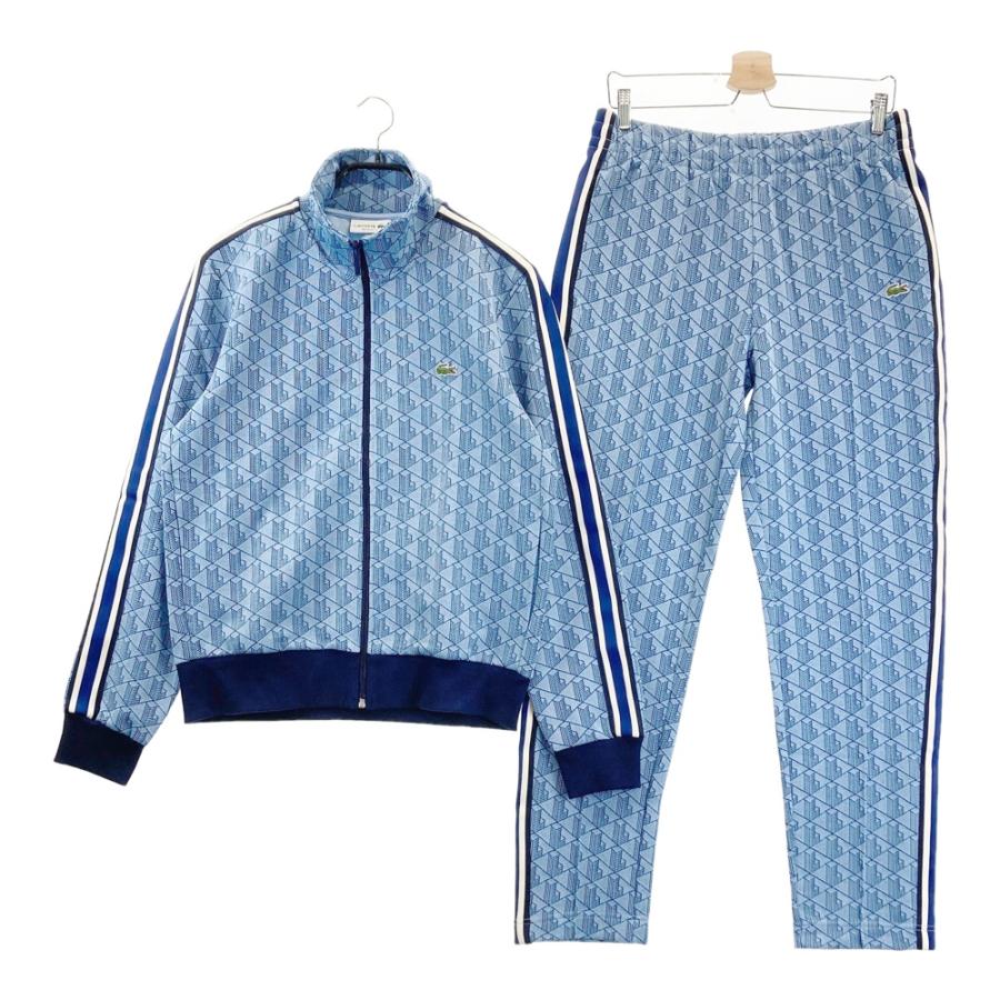 美品】LACOSTE ラコステ セットアップ モノグラム ブルー系 FR4 メンズ