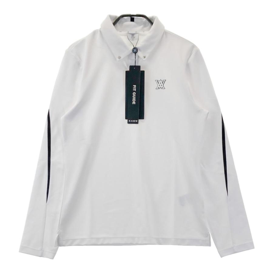 ANEW レディース ゴルフ 長袖 ポロシャツ ホワイト M 新品】ANEW GOLF アニューゴルフ 長袖ポロシャツ ホワイト系 M ゴルフ