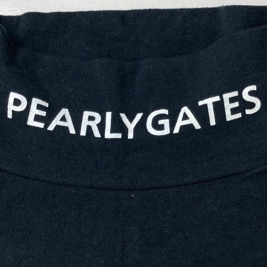 PEARLY GATES パーリーゲイツ モックネック長袖Tシャツ ブラック系 1