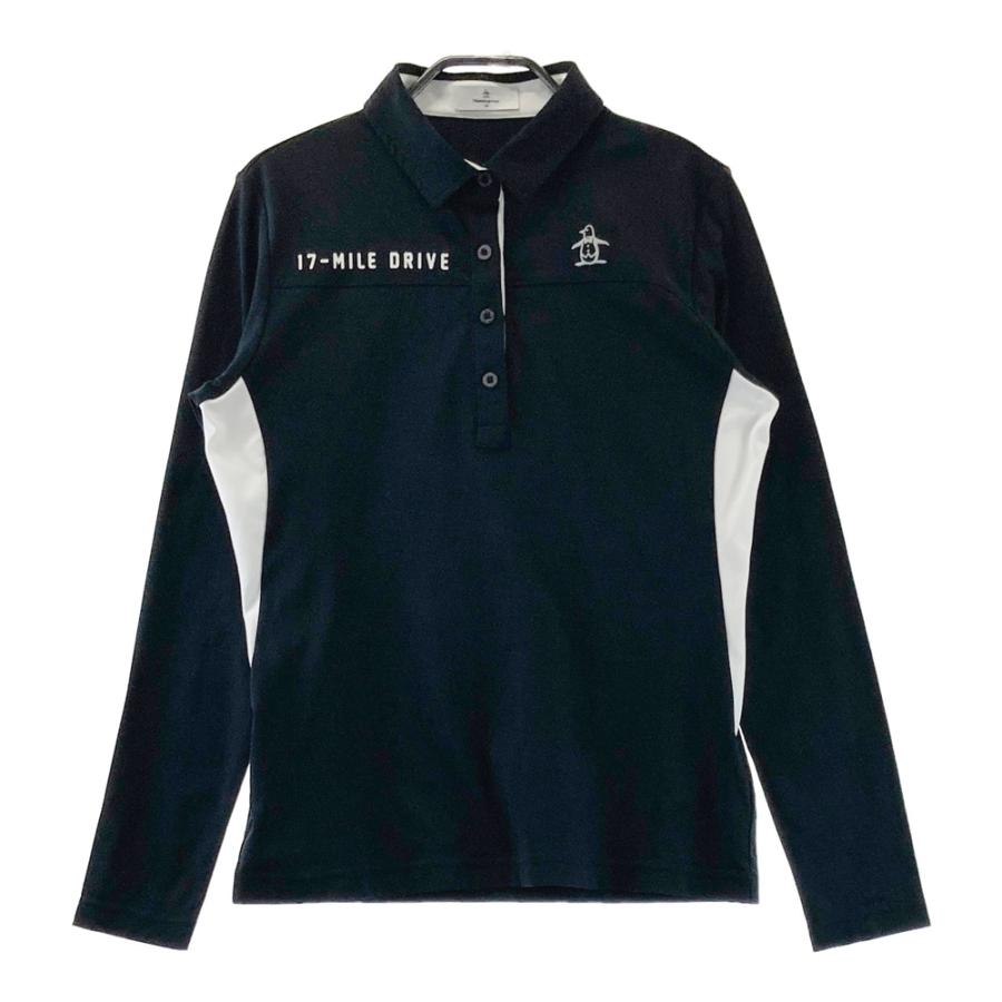 MUNSING WEAR マンシングウェア MGWMGB12 長袖ポロシャツ ブラック系 M