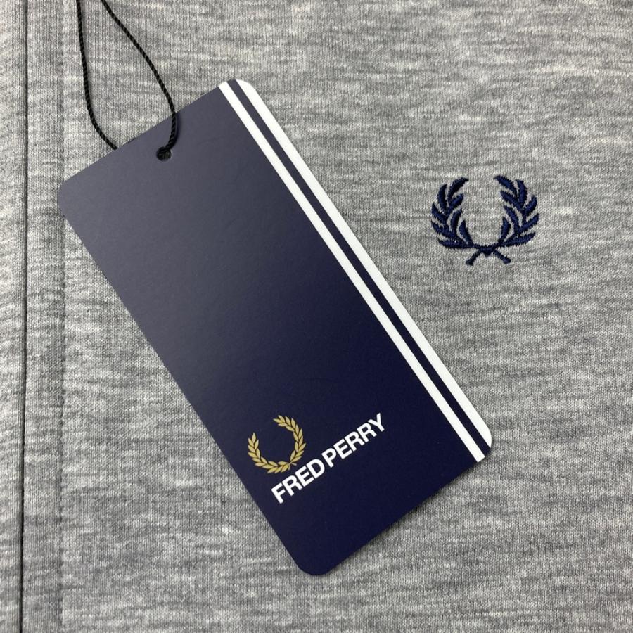 新品】FRED PERRY フレッドペリー F1567 ジップパーカー グレー系 XS
