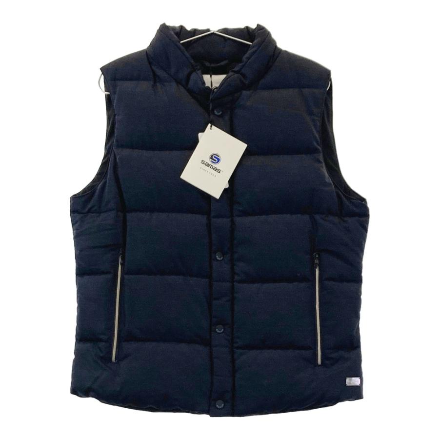新品】samas サマス SM38JK07 ダウンベスト ネイビー系 48 メンズ