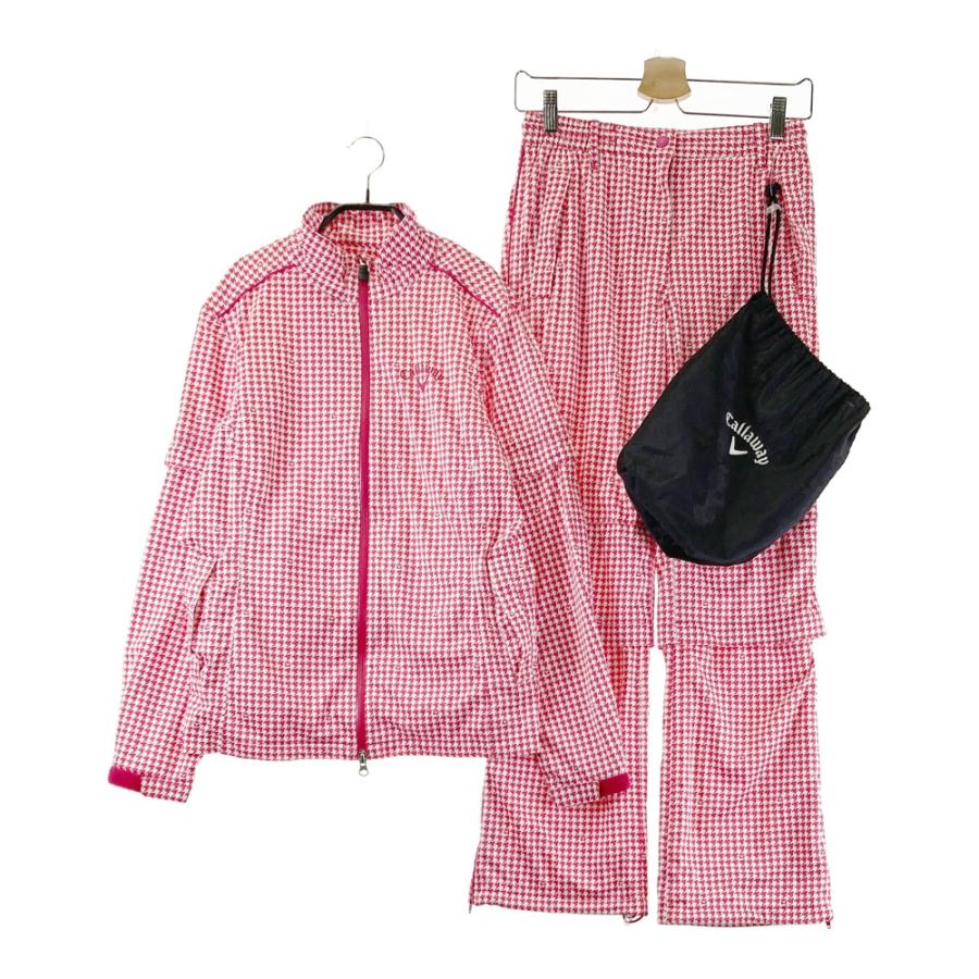 キャロウェイ セットアップ 2way 千鳥格子 LLサイズ レインウェア CALLAWAY キャロウェイ レインスーツ 多機能 セットアップ 千鳥柄