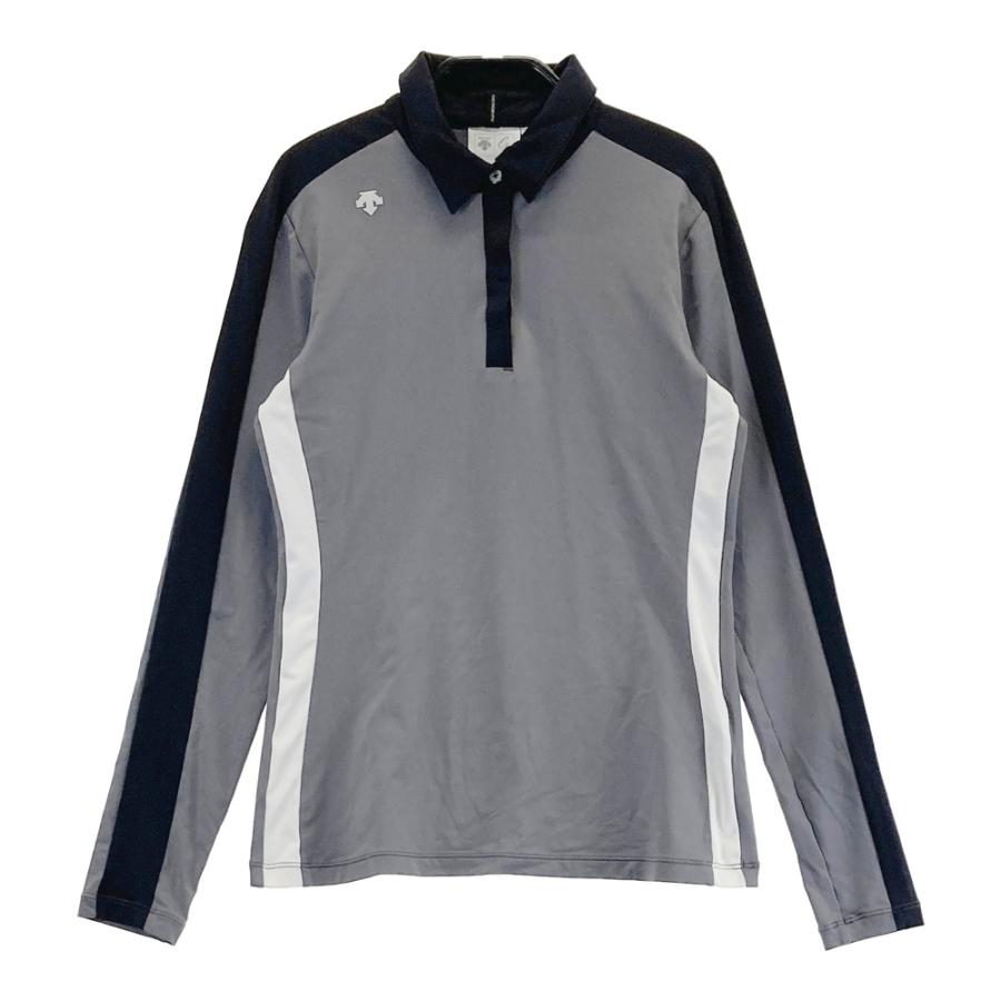 DESCENTE GOLF デサントゴルフ 長袖ポロシャツ グレー系 JP/S ゴルフ