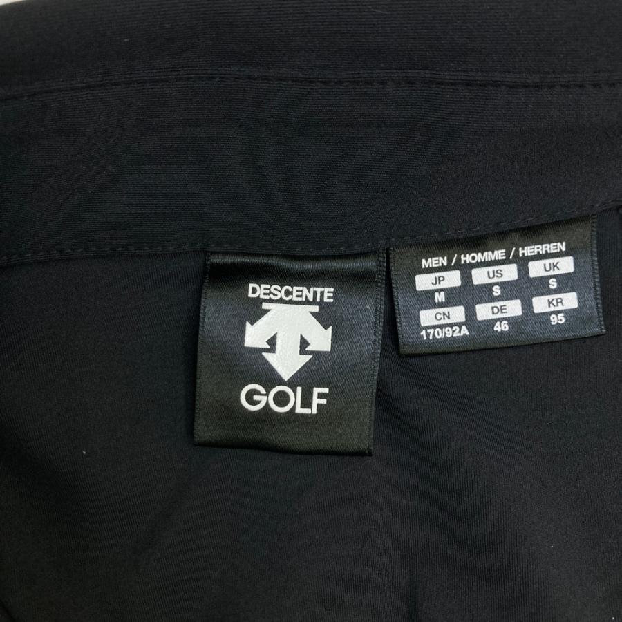 DESCENTE GOLF デサントゴルフ 半袖ポロシャツ ブラック系 M ゴルフ