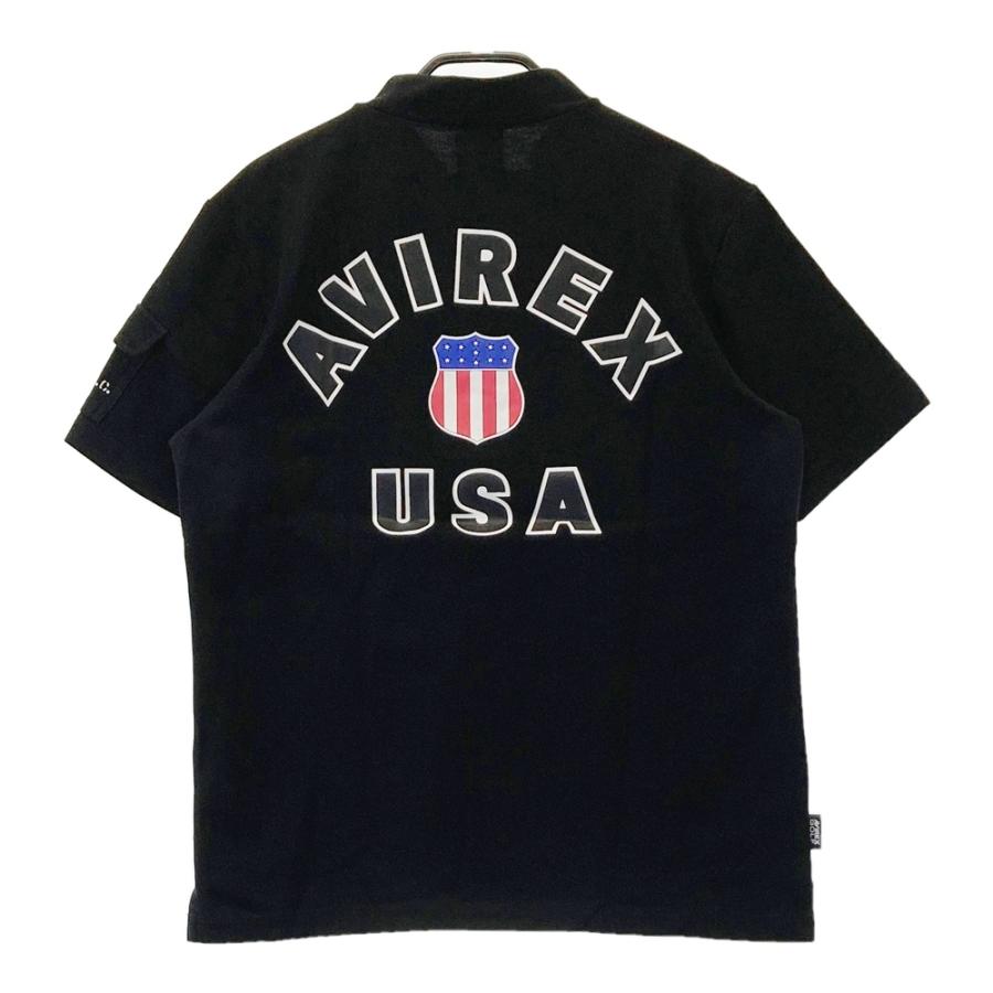 AVIREX GOLF アヴィレックスゴルフ ハイネック半袖Tシャツ ブラック系