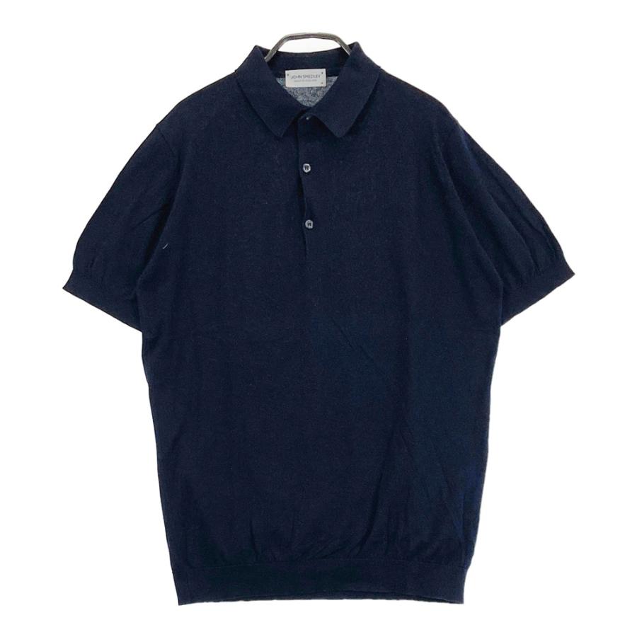 ★JOHN SMEDLEY ネイビー Lポロシャツ 半袖 ジョンスメドレー ジョンスメドレー JOHN SMEDLEY 半袖ポロシャツ （ネイビー