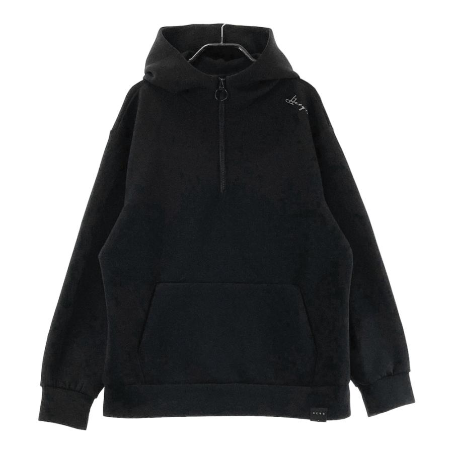 HERG1 エルグワン ハーフジップ スウェットパーカー ブラック系 5