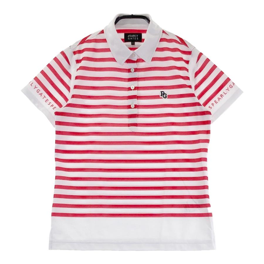 PEARLY GATES パーリーゲイツ 2025年 半袖ポロシャツ ボーダー