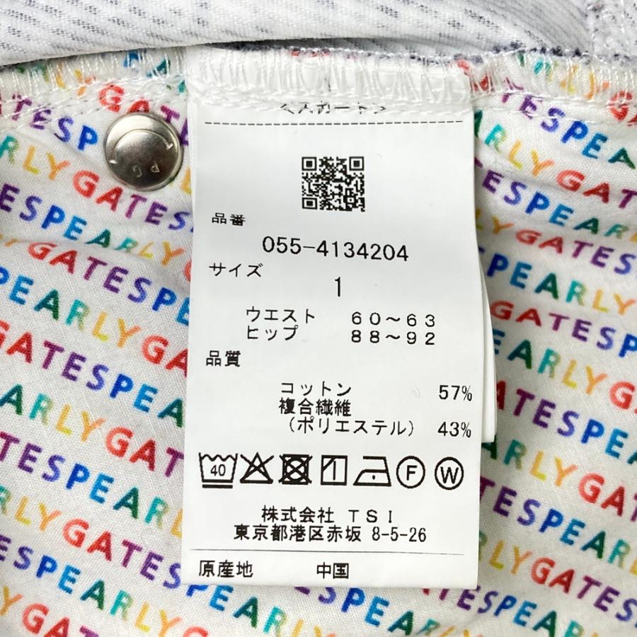PEARLY GATES パーリーゲイツ 2024年モデル 35周年記念モデル スカート 総柄 ネイビー系 1 ゴルフウェア レディース_8