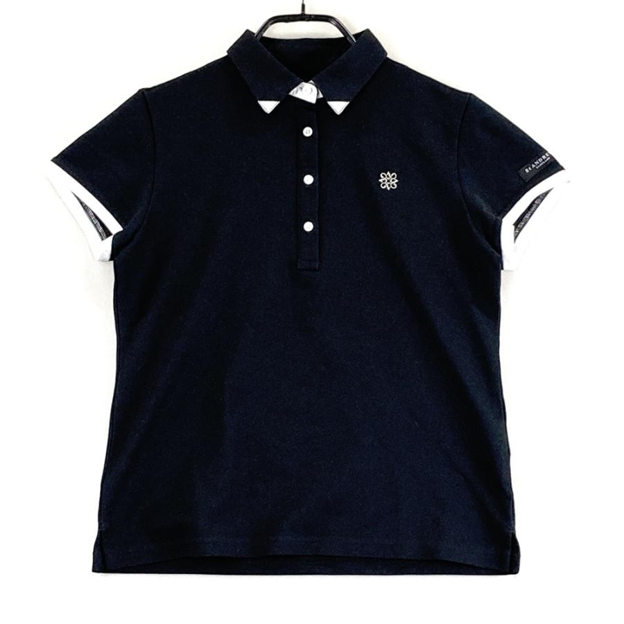 ST ANDREWS セントアンドリュース 半袖ポロシャツ ブラック系 M ゴルフ