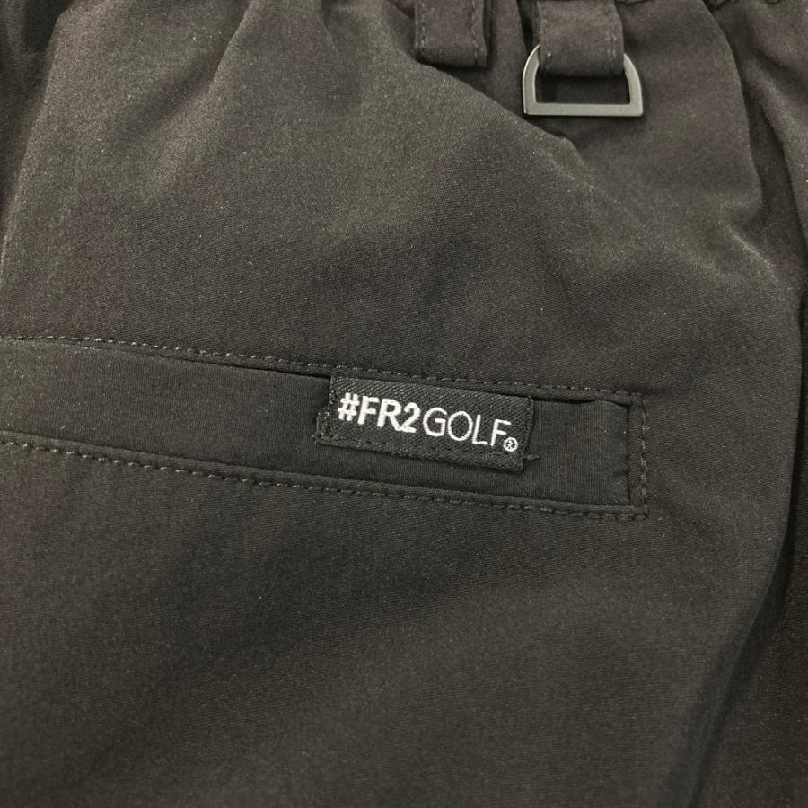 美品☆#FR2 GOLF☆メンズハーフパンツ M 黒 FR2 GOLF エフアールツーゴルフ ストレッチハーフパンツ ブラック系 M