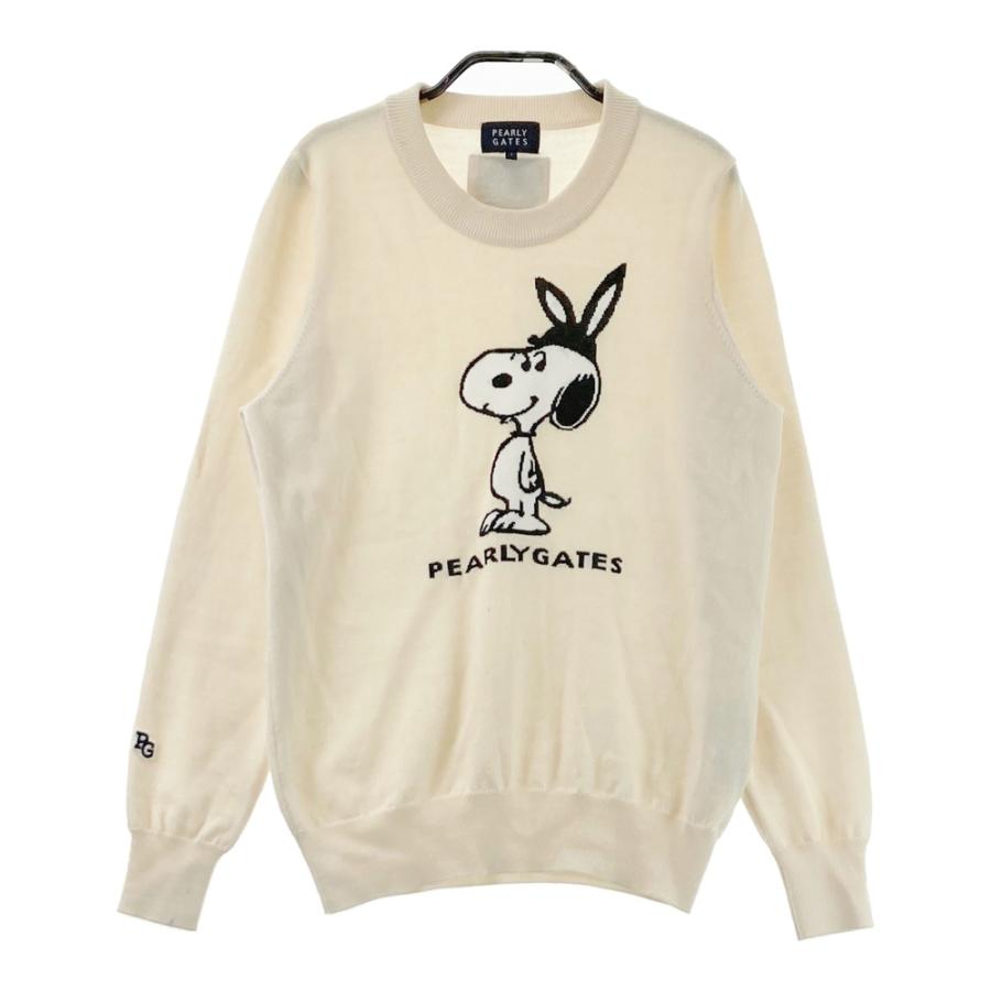 ☆極美品☆PEARLY GATES PEANUTS SNOOPY ゴルフ　ニット PEARLY GATES パーリーゲイツ ×PEANUTS 長袖 ニットセーター