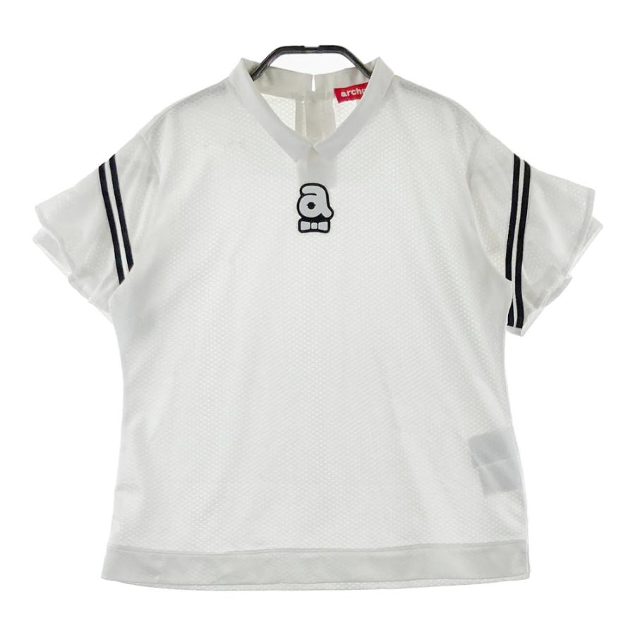 archivio ゴルフウェア 半袖シャツ ホワイト 38 archivio（アルチビオ） 襟付 半袖Tシャツ ホワイト系 38 ゴルフウェア